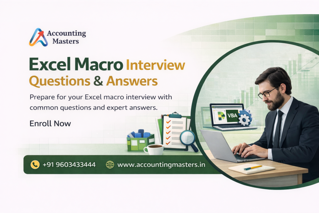 Excel Macro Interview Questions and Answers
