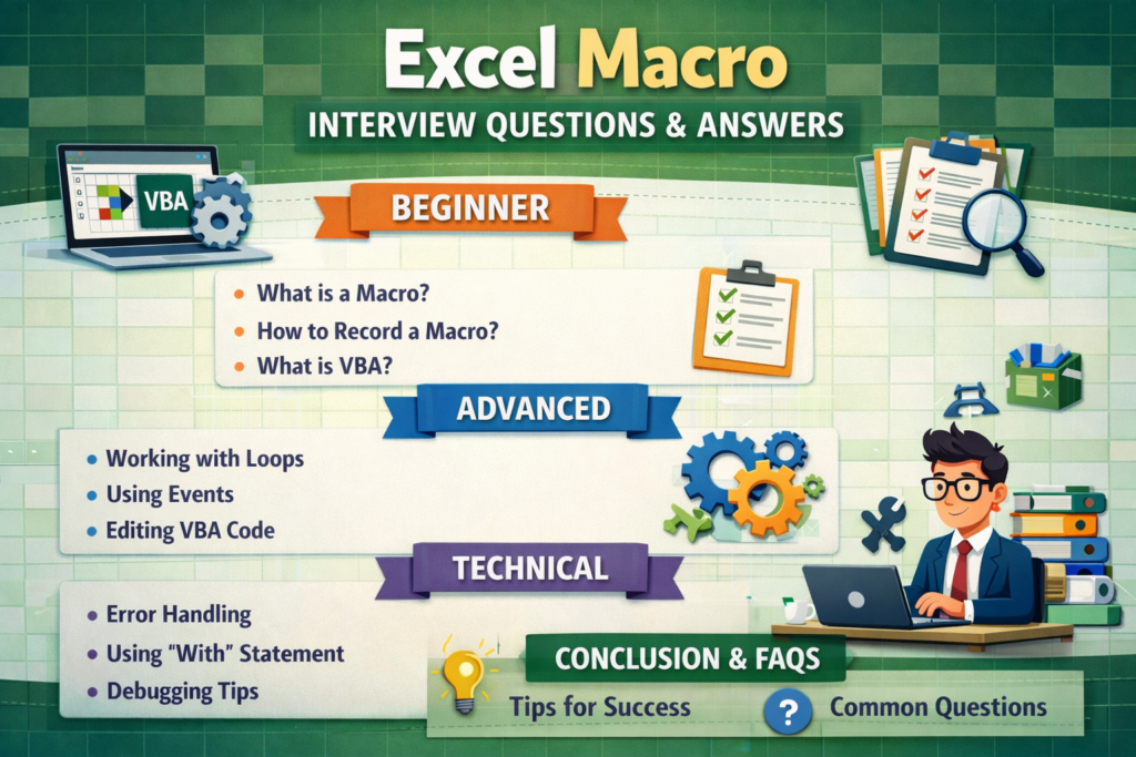 Excel Macro Interview Questions and Answers