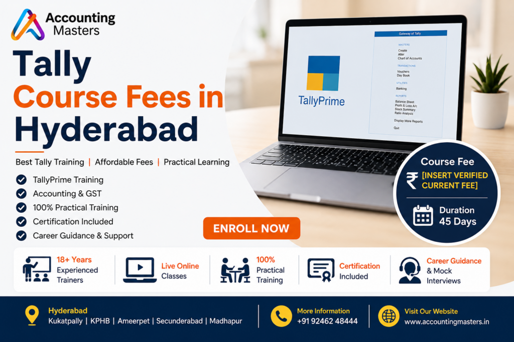 Tally Course fees in hyderabad